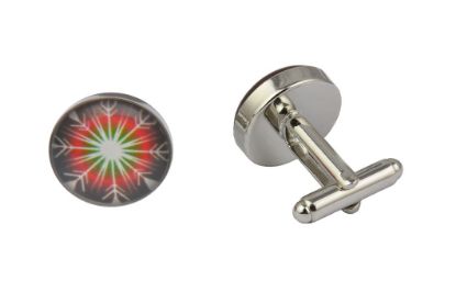 Picture of Colourful Snowflake Cufflinks